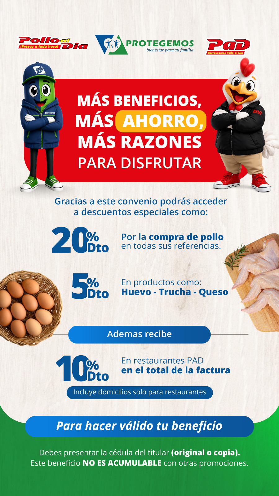 Pollo al dia